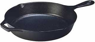 Seasoned Cast Iron Skillet - PFAS-Free, Non-Toxic Cookware - Use with an Oven, Stove, Grill, or Campfire - Naturally Non-Stick & Oven Safe - 12 Inches