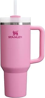Quencher H2.0 Tumbler with Handle and Straw 40 oz | Flowstate 3-Position Lid | Cup Holder Compatible for Travel | Insulated Stainless Steel Cup | BPA-Free | Peony