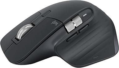 MX Master 3S Bluetooth Edition Wireless Mouse, No USB Receiver - Ultra-Fast Scrolling, Ergo, 8K DPI, Track on Glass, Quiet Clicks, Works with Apple Mac, Windows PC, Linux, Chrome - Graphite