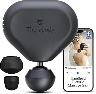 Mini (3rd Generation) by Therabody - Ultra-Portable Massage Gun and Travel Essential for Fast, Effective Pain and Tension Relief Anywhere (Black)