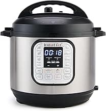 Duo 7-in-1 Electric Pressure Cooker, Slow Cooker, Rice, Steamer, Sauté, Yogurt Maker, Warmer & Sterilizer, Includes App With Over 800 Recipes, Stainless Steel, 6 Quart